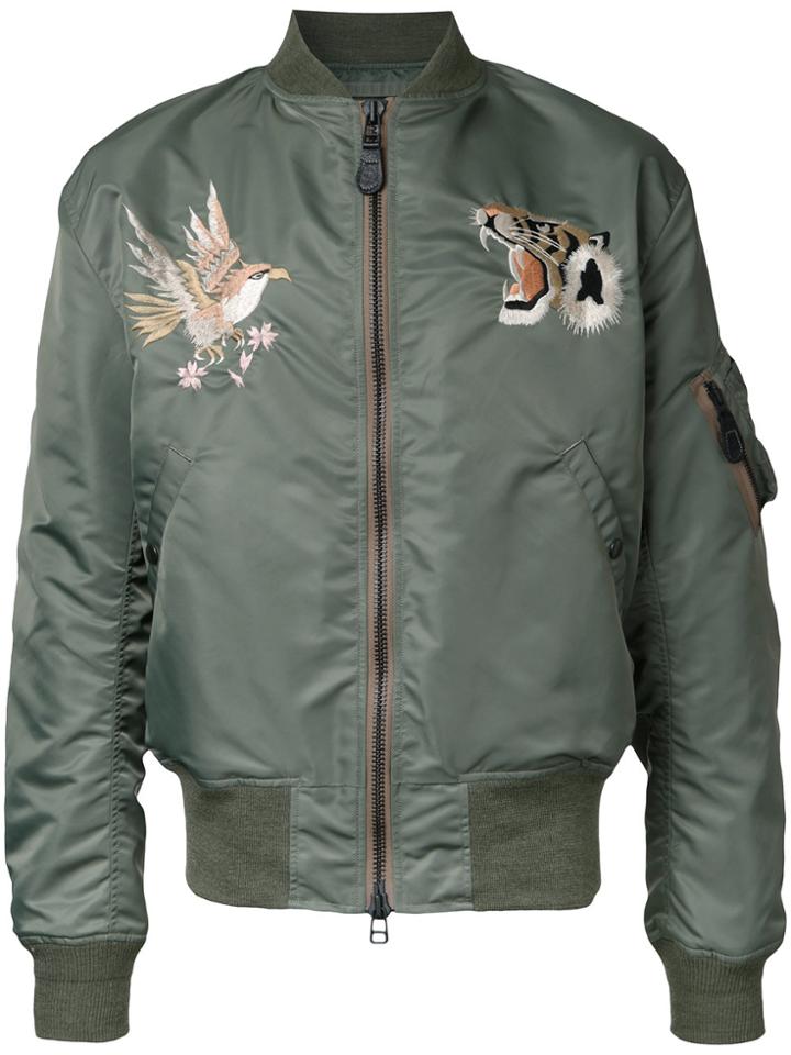 Gold / Toyo Enterprise Wind Protex Bomber Jacket - Green
