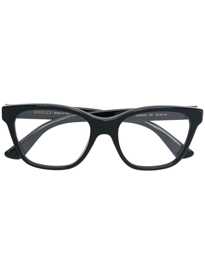 Gucci Eyewear Crystal Embellished Glasses - Black
