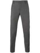 Dondup Tapered Trousers, Men's, Size: 30, Grey, Virgin Wool/spandex/elastane