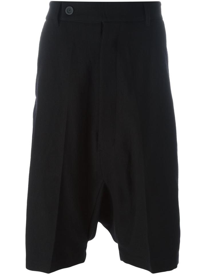 Rick Owens Tailored Podshorts, Men's, Size: 48, Black, Cotton/virgin Wool