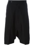 Rick Owens Tailored Podshorts, Men's, Size: 48, Black, Cotton/virgin Wool