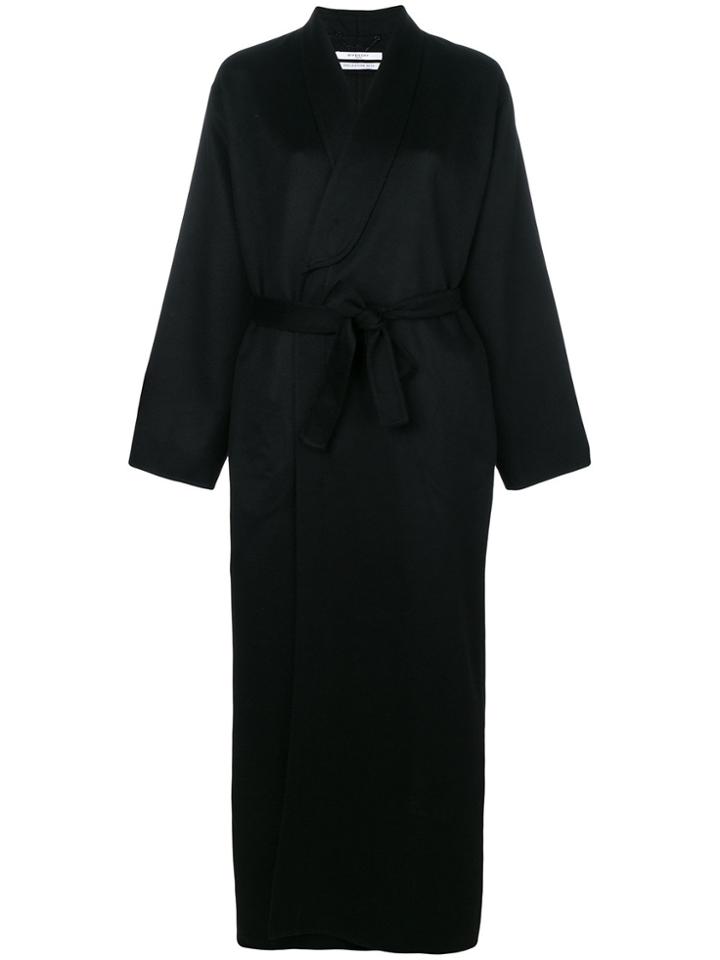 Givenchy Belted Fitted Coat - Black