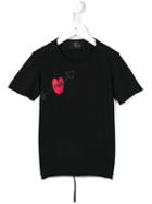 Lost And Found Kids Mum Tattoo Print T-shirt, Boy's, Size: 6 Yrs, Black
