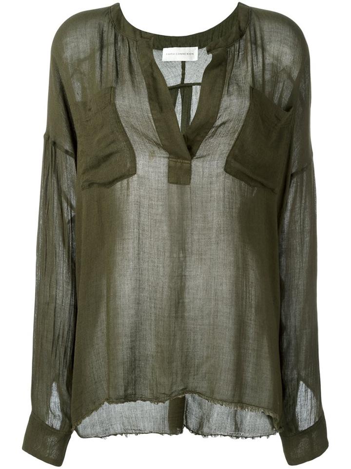 Faith Connexion Oversize Split Neck Top