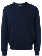 Polo Ralph Lauren Embroidered Logo Sweatshirt, Men's, Size: Large, Blue, Cotton
