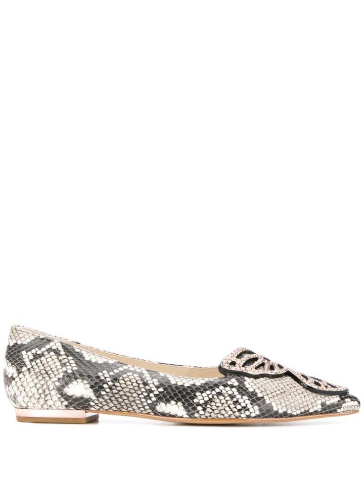 Sophia Webster Butterfly Faux-snake Flats