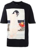3.1 Phillip Lim Illustration Print T-shirt, Men's, Size: Medium, Black, Cotton