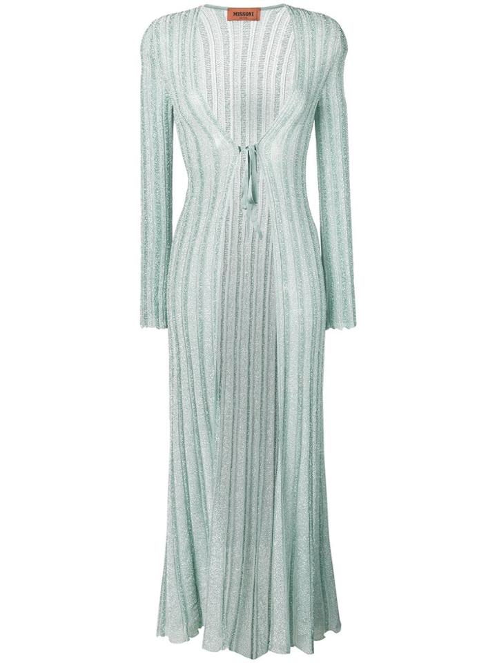Missoni Glitter Elongated Cardigan - Green