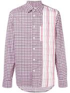 Marni Contrast Checked Shirt - Pink & Purple