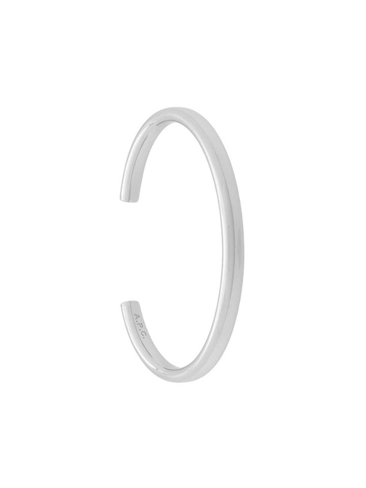 A.p.c. Bangle Bracelet - Silver
