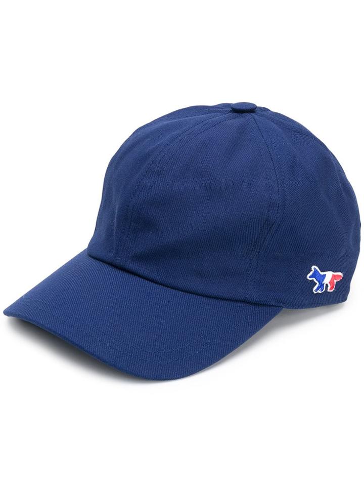 Maison Kitsuné Tricolour Fox Cap - Blue