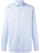 Barba Thin Stripe Shirt, Men's, Size: 41, Blue, Cotton