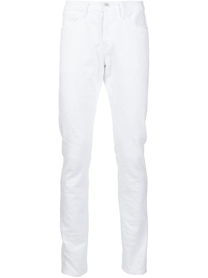 3x1 Skinny Jeans, Men's, Size: 32, White, Cotton/polyurethane