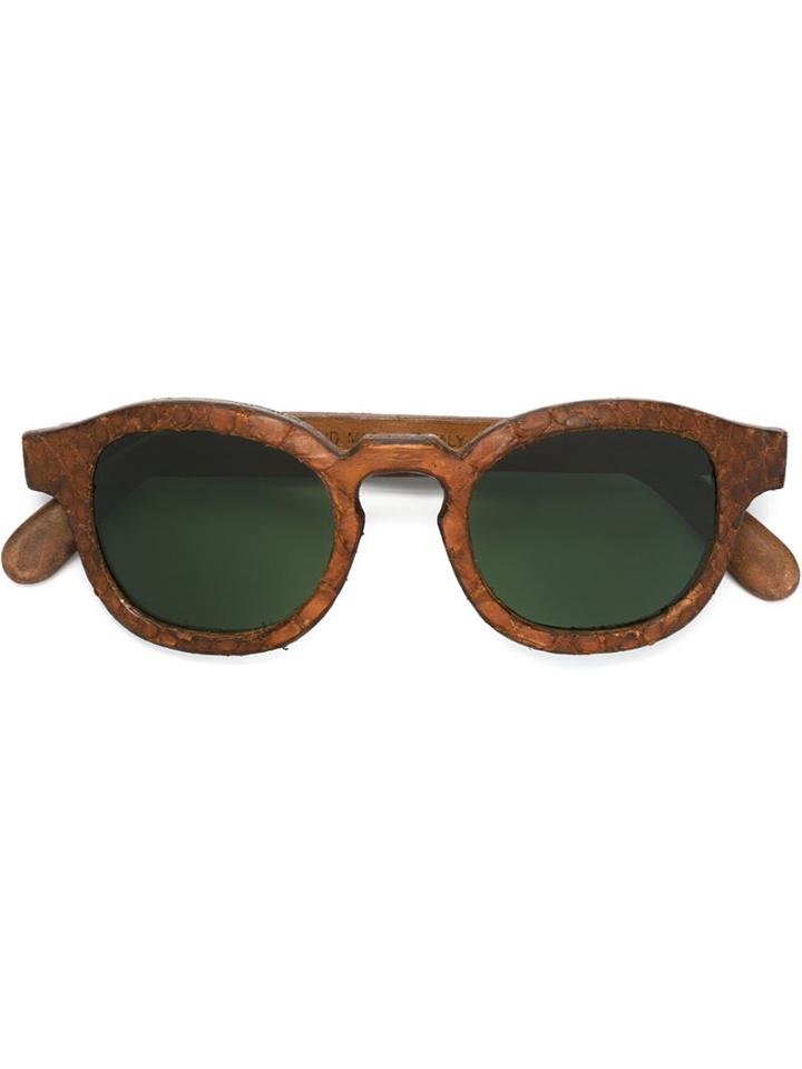 Slave To Ancestors Round Frame Sunglasses
