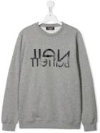 Neil Barrett Kids Printed Logo Sweatshirt - Grey