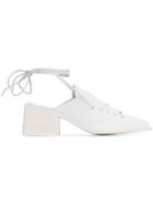 Jil Sander Lace-up Mules - White
