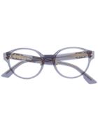 Dior Eyewear Round Frame Glasses - Blue