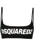Dsquared2 Logo Crop Top - Black