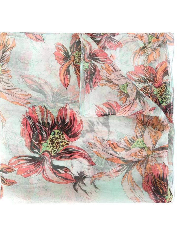 Blumarine Floral Print Scarf