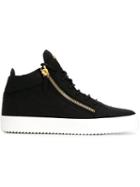 Giuseppe Zanotti Design Kriss Hi-top Sneakers, Men's, Size: 41, Black, Leather/rubber