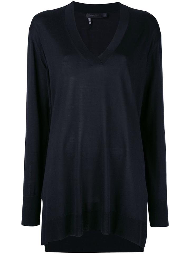 Calvin Klein V-neck Jumper - Black