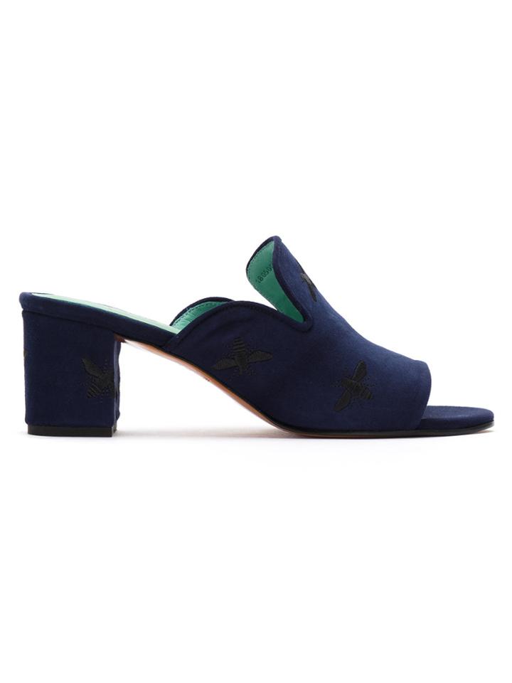 Blue Bird Shoes Bees Mules