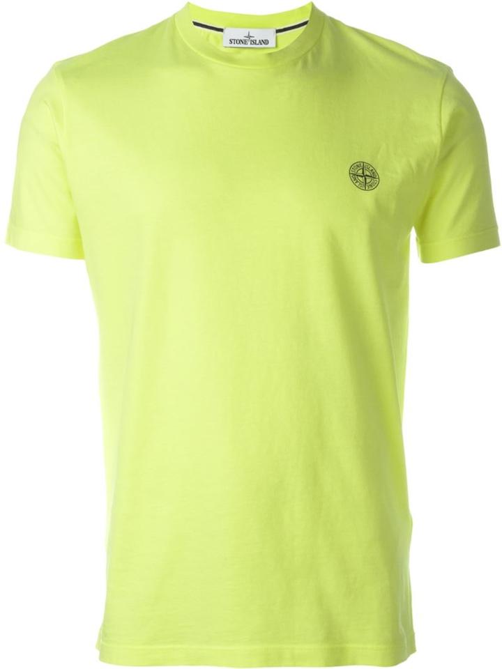 Stone Island Graphic Back T-shirt, Men's, Size: M, Green, Cotton