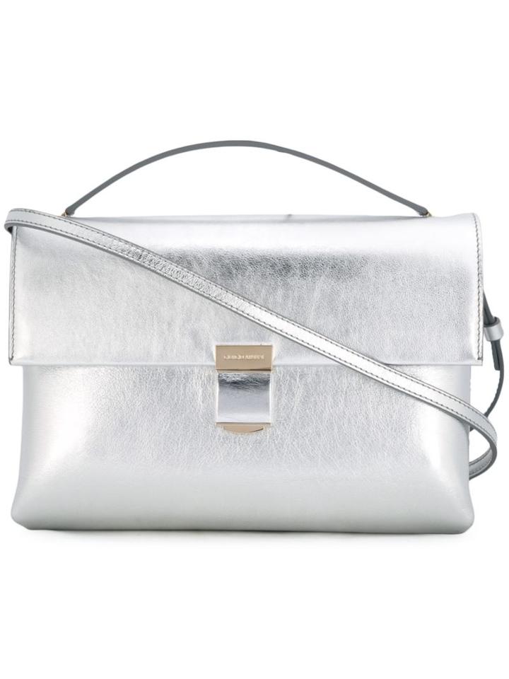 Giorgio Armani Metallic (grey) Crossbody Bag, Women's