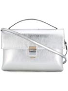 Giorgio Armani Metallic (grey) Crossbody Bag, Women's