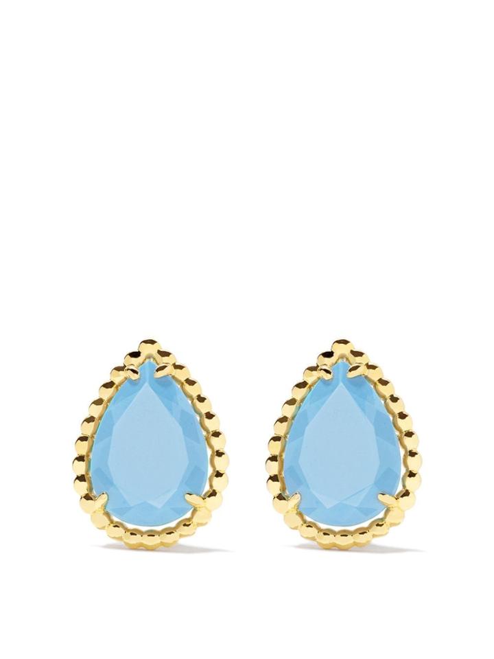 Boucheron Serpent Bohème Turquoise Teardrop Stud Earrings - Yg