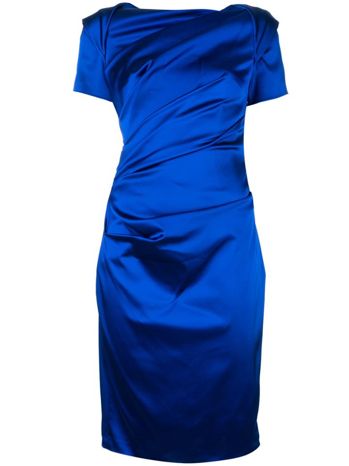 Talbot Runhof Monument Dress - Blue