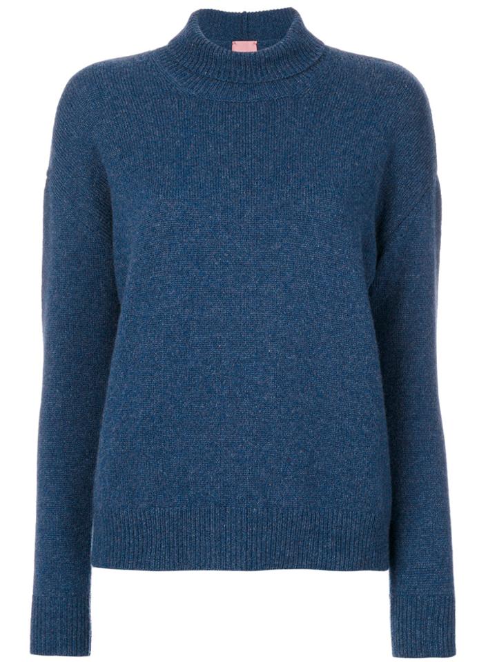 Alyki Roll Neck Sweater - Blue