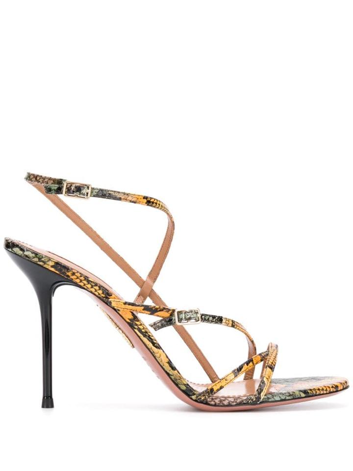 Aquazzura Carolyne 95 Sandals - Yellow