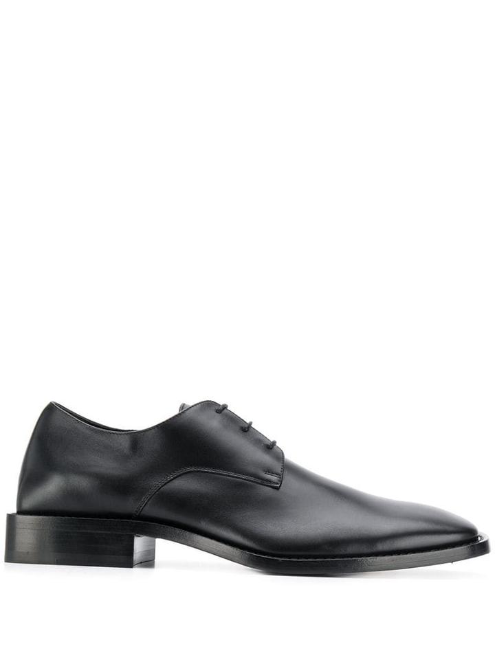Balenciaga Square Toe Derby Shoes - Black