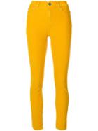 Twin-set Skinny Corduroy Trousers - Yellow & Orange