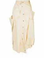 Irene The Shirt Pressed Skirt - Yellow
