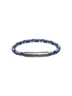 Prada Braided Logo Bracelet - Blue