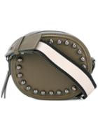 No21 Studded Crossbody Bag, Women's, Green, Leather/metal (other)
