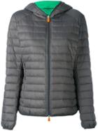 Save The Duck - Hooded Puffer Jacket - Women - Nylon/polyester - 4, Grey, Nylon/polyester