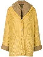 Romeo Gigli Vintage Oversize Textured Coat - Yellow & Orange
