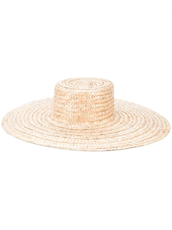 Nanushka - Straw Hat - Women - Straw - One Size, Nude/neutrals, Straw