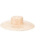 Nanushka - Straw Hat - Women - Straw - One Size, Nude/neutrals, Straw