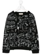 Douuod Kids Scribble Sweatshirt - Black