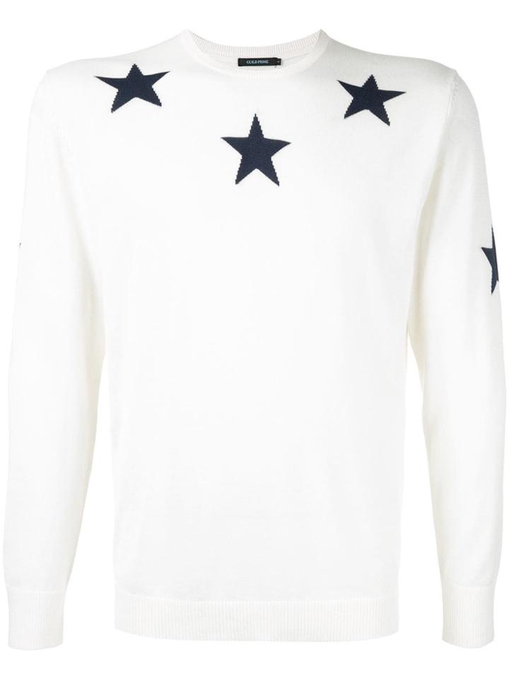 Guild Prime Star Embroidered Sweater - White