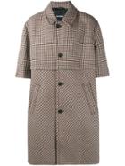 Raf Simons Oversized Tweed Coat, Men's, Size: 50, Black, Cotton/acrylic/polyester/wool