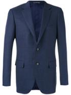 Canali - Two Button Blazer - Men - Wool/cupro - 50, Blue, Wool/cupro
