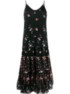 Tory Burch Layered Hem Dress - Black