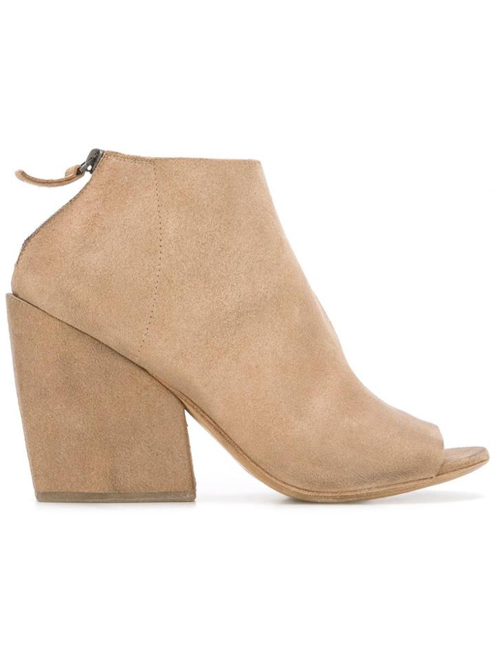 Marsèll Open-toe Ankle Boots - Nude & Neutrals