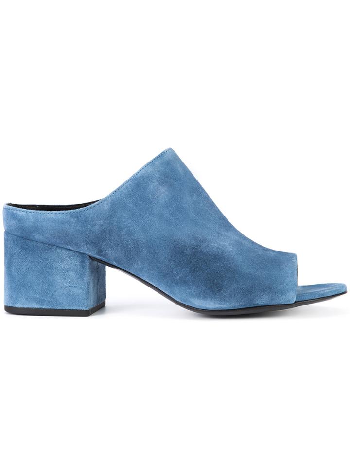 3.1 Phillip Lim Cube Mules - Blue