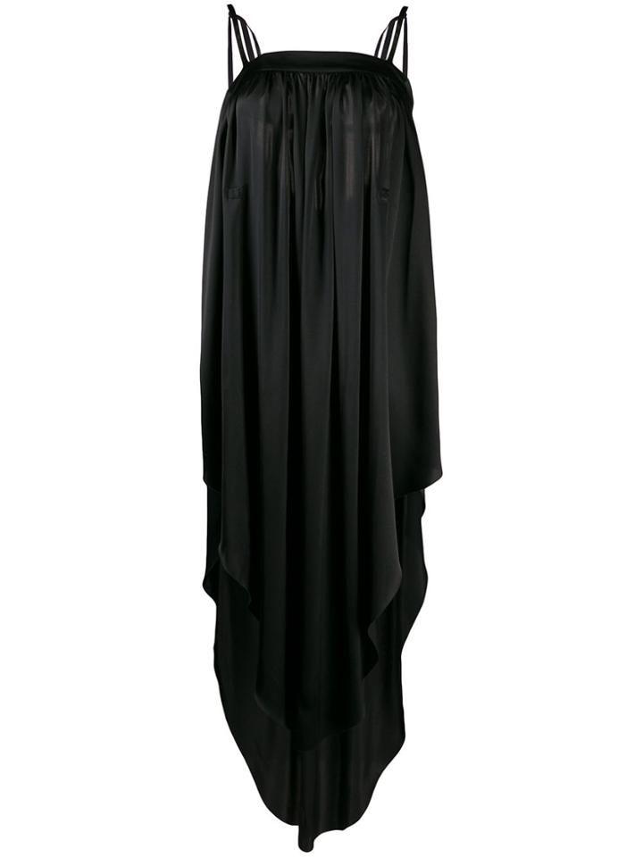 Ann Demeulemeester Asymmetric Slip Dress - Black